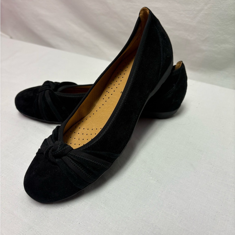 Black Suede Women's Gabor Hovercraft Flats